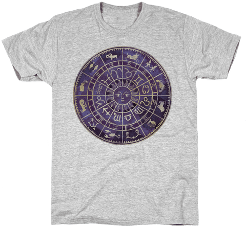 Zodiac Calendar Mens T-shirt - Dwarf Shirt (484x484), Png Download