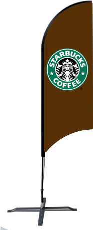 Find This Pin And More On Flag Banner By Tentdepot - Starbucks Coffee Dark Wood Samsung Galaxy S6 Edge Case (600x655), Png Download