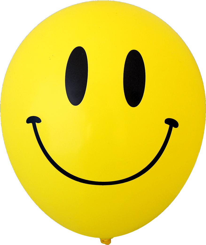 Smiley Face Balloons - Smiley Face .png (876x1152), Png Download
