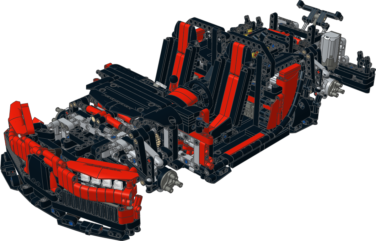 Bugatti - Chiron269 - Bugatti Chiron Lego Motor (1198x768), Png Download