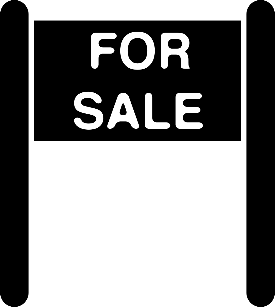 For Sale Sign - Sale Sign Icon Free (878x980), Png Download
