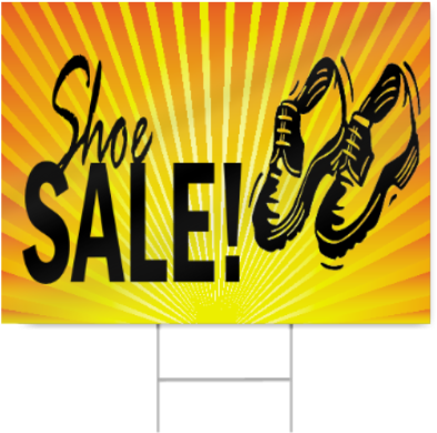 Shoe Sale Sign - Television Set (450x450), Png Download