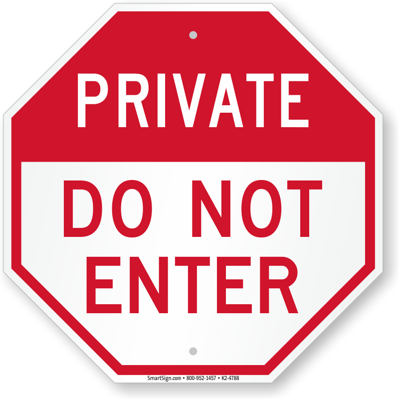 Private Gate Sign - Security Gate Sign (800x800), Png Download