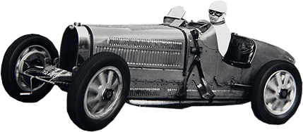 Réalisation - - Bugatti Type 51 (944x223), Png Download