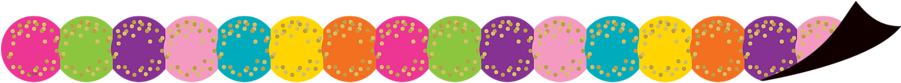 Tcr77390 Confetti Circles Die-cut Magnetic Border Image - Magnetic Border (900x900), Png Download