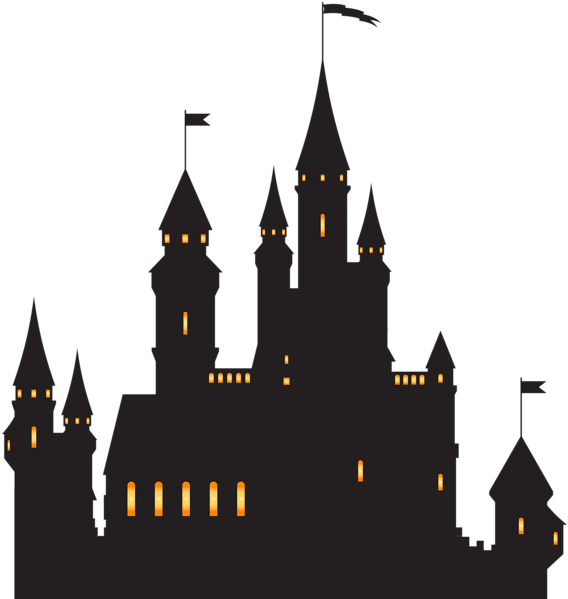 Castle Silhouette Png Clip Ar Gallery Yopriceville - Silhouette Of A Castle (580x600), Png Download