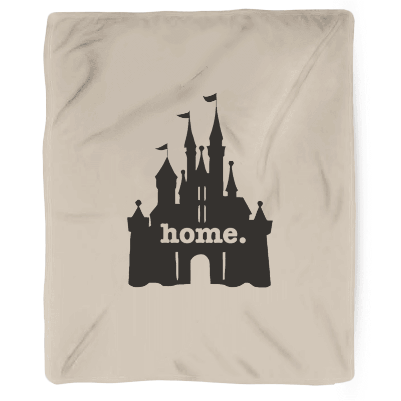 Castle Home Throw - Disney Home Castle Silhouette (800x800), Png Download