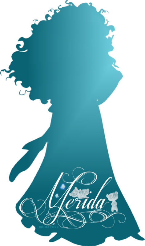 Merida Castle Disney Princess Silhouette Picturesque - Disney Princess Merida Silhouette (294x500), Png Download