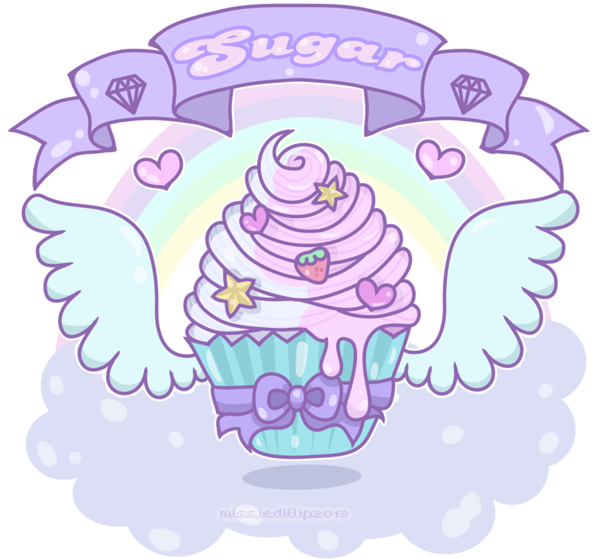 Sugar Cake By Missjediflip - Harajuku Png (900x900), Png Download