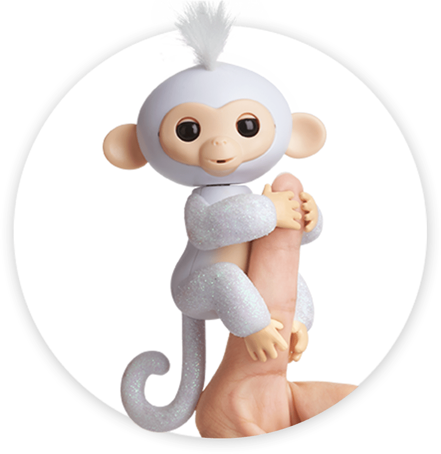 Fingerlings Monkey Glitter Sugar - Fingerlings White Glitter Monkey (920x920), Png Download