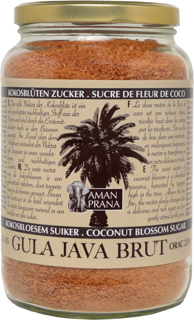 Download Amanprana Gula Java Brut Organic Coconut Blossom - Amanprana Gula Java Cocoa - 1,3 Kg (688x1080), Png Download