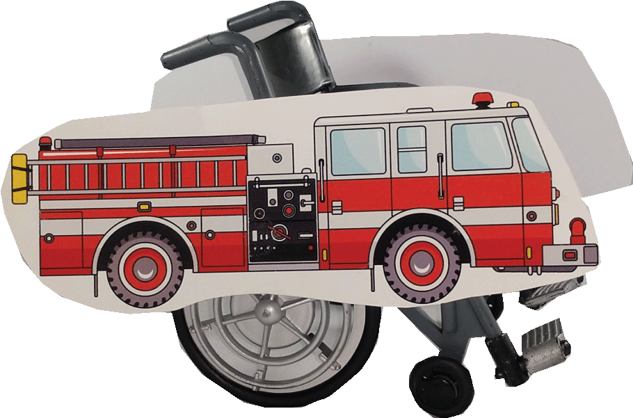 Fire Truck Wheelchair Costume Child's - Car (1000x1000), Png Download