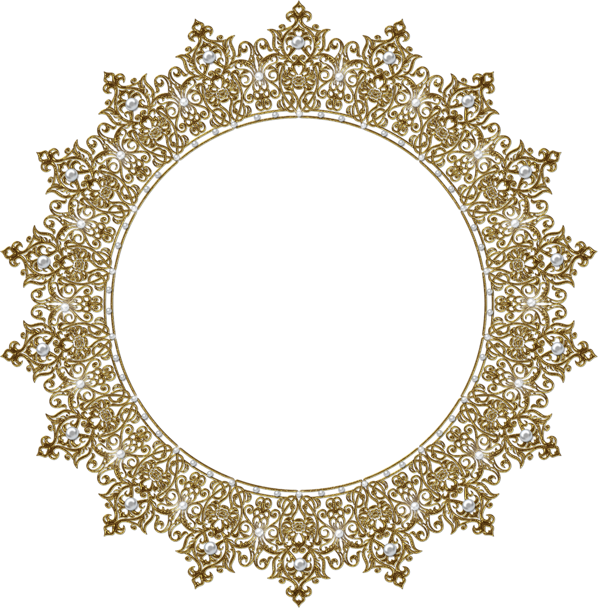 Oval Victorian Border - Islam (1200x1219), Png Download