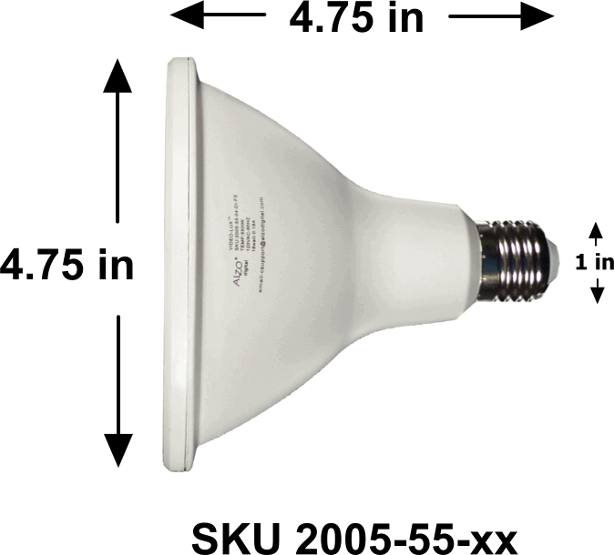 Alzo 18w Joyous Light® Dimmable Led Full Spectrum Par38 - Light-emitting Diode (674x610), Png Download