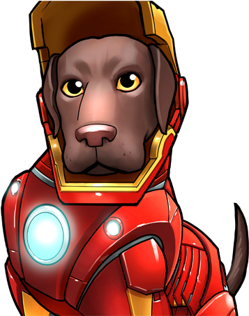 Labrador Iron Man Icon - Avengers Academy Ironman Icon (508x452), Png Download
