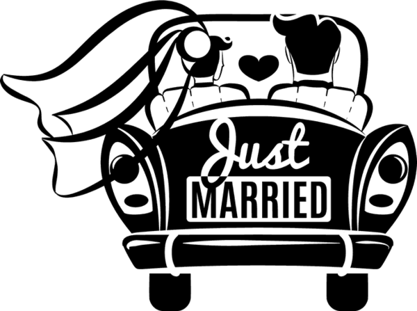 Banner Library Library Drawing At Getdrawings Com Free Just Married Car Clipart Full Size Png Download Seekpng
