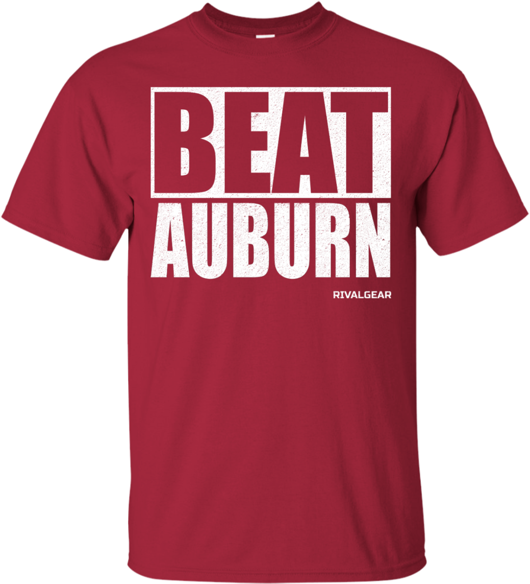 Alabama Crimson Tide Fan T-shirt, Beat Auburn - Shirt Destined For Greatness (1155x1155), Png Download