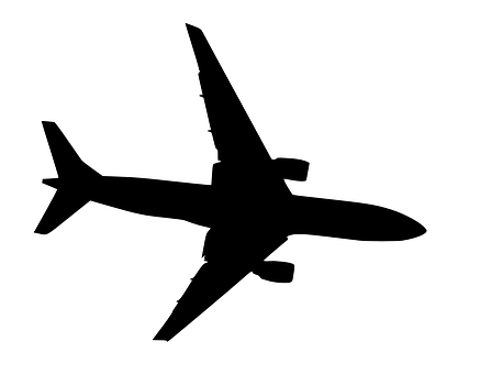 Airplane Flight Aeroplane Jet Transport Wi - Transparent Airplane Clipart (437x340), Png Download
