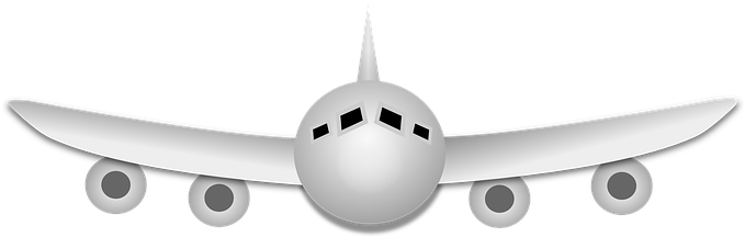 Airplane Airship Transport Transportation - Front Of Plane Cartoon (680x340), Png Download