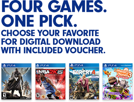 Destiny, Nba 2k15, Far Cry 4 Or Littlebigplanet 3 Only - Littlebigplanet 3 Launch Edition [ps4 Game] (450x345), Png Download