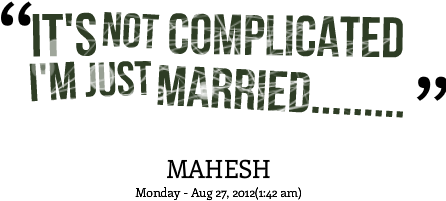 About Just Married - Am His Wife Quotes (500x268), Png Download