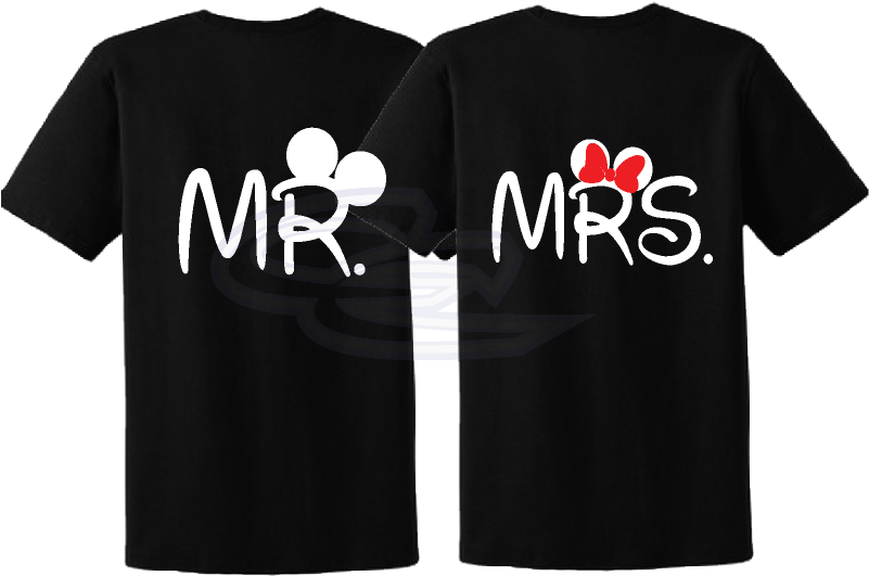 500005 Just Married Mr M 10 - Mom And Son Shirt Ideas (812x697), Png Download