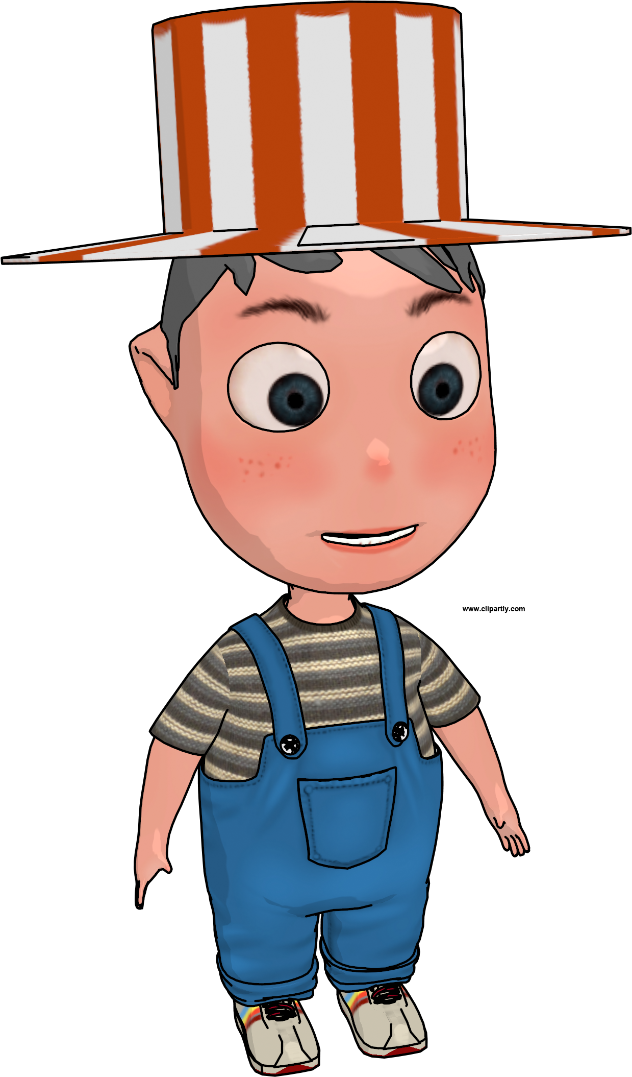 Cartoon Boy With Hat Clipart Png - Portable Network Graphics (1316x2158), Png Download