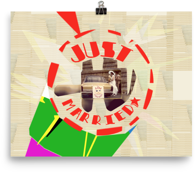 Just Married - Art (1000x1000), Png Download