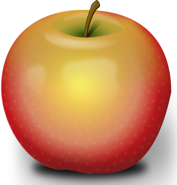How To Set Use Photorealistic Red Apple Clipart (570x598), Png Download