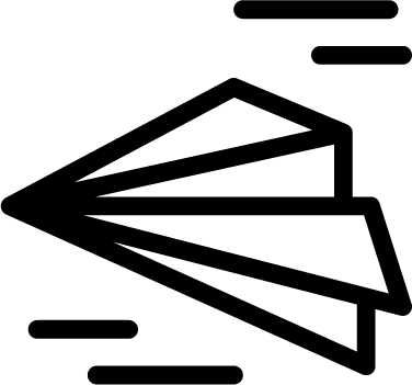 Paper Plane - Paper (376x351), Png Download