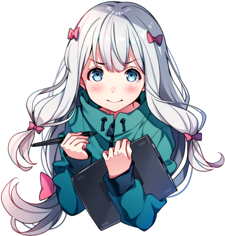 Anime, Anime Girl, And Girl Image - Sagiri Izumi Eromanga Sensei (500x500), Png Download