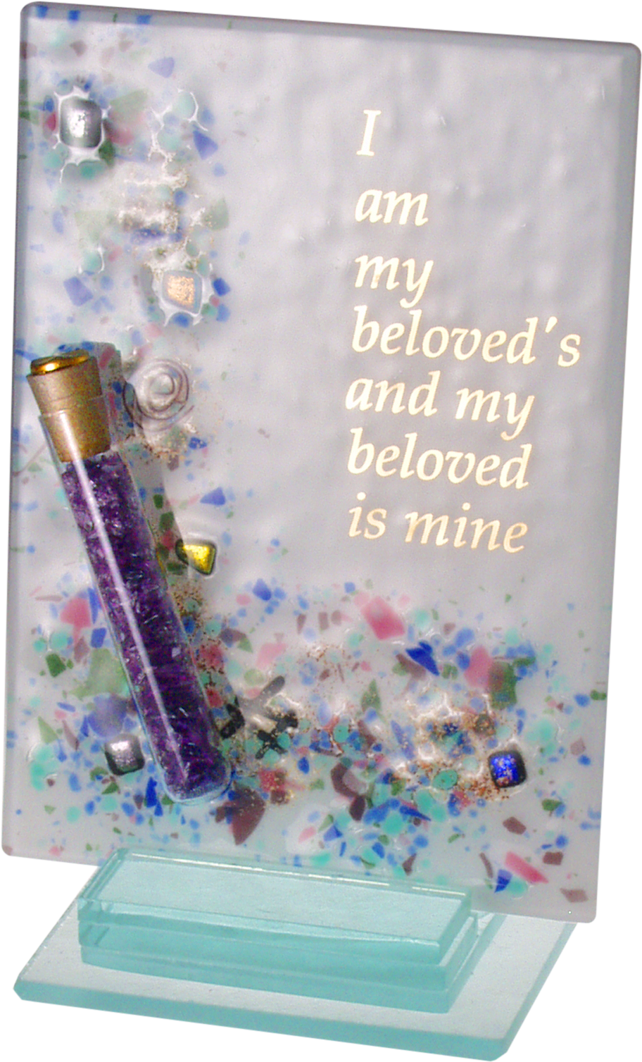 Celestial Beloved Stand Alone With Shards Tube - Greeting Card (1440x1800), Png Download