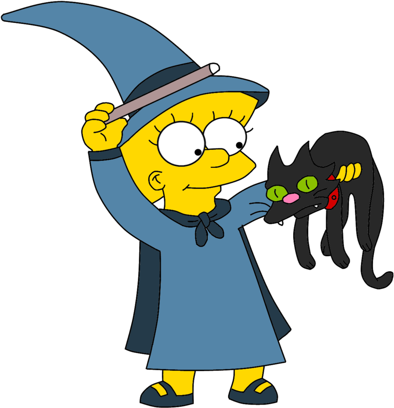 Lisa Simpson, Homer Simpson, Simpsons Halloween, Futurama, - Lisa Simpson Witch (900x891), Png Download