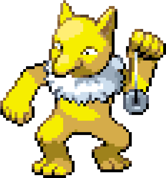 Hypno - Hypno Pokemon Pixel Art (880x680), Png Download