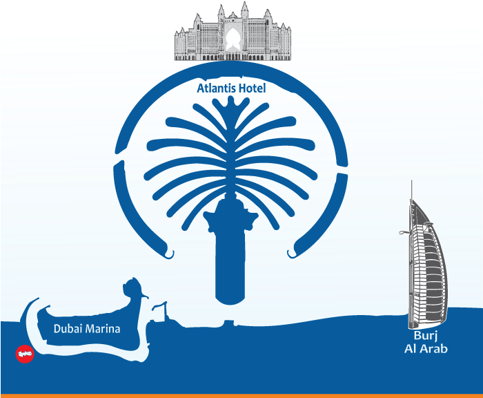 Map-3 - Royal Oceanic Dubai Marina (699x591), Png Download