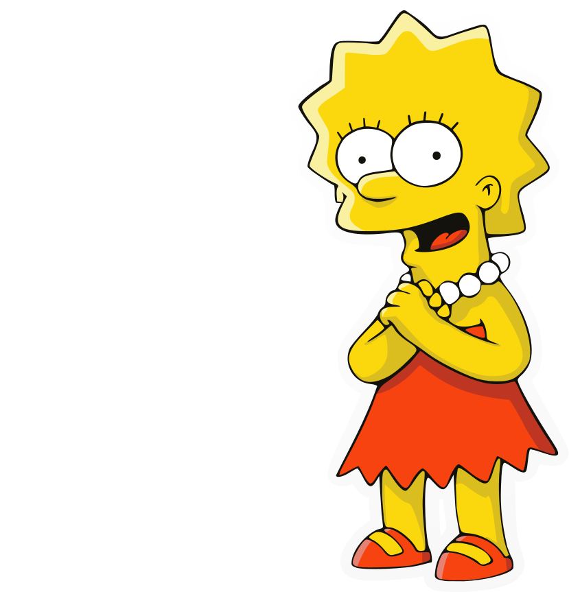 Figure - Daughter From The Simpsons (1000x1000), Png Download