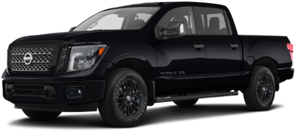 Nissan Titan Sl Midnight Edition - 2018 Nissan Titan Sv 4x4 Midnight Edition (770x435), Png Download