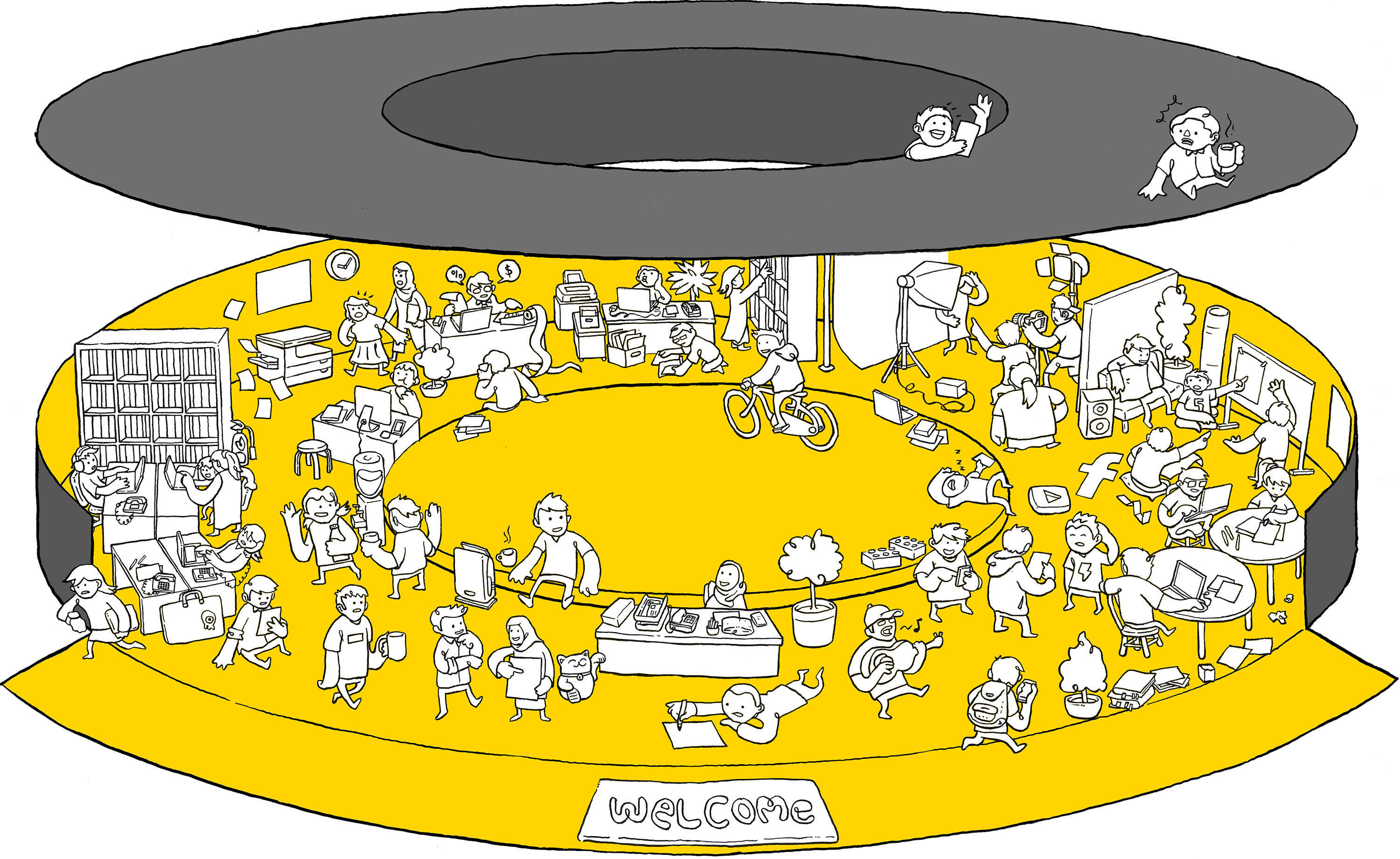 Welcome To The Jungle - Circle (3000x1841), Png Download