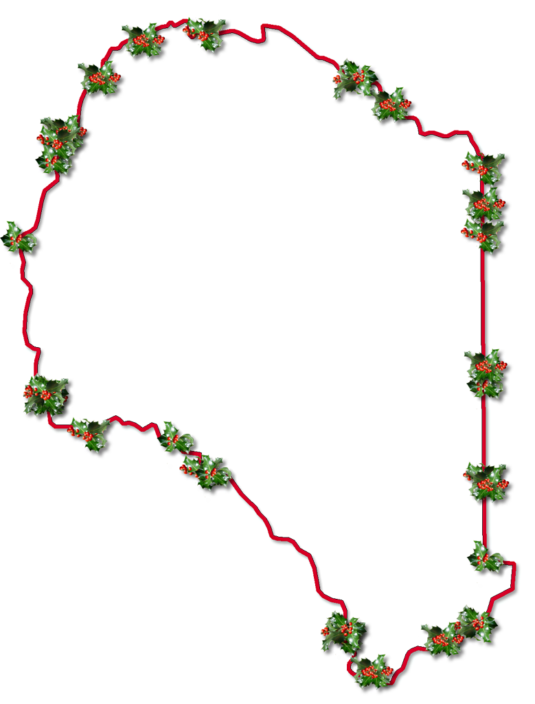 A Map Of Suwannee With A Red Outline, Inner Drop Shadow, - Floral Design (779x1024), Png Download