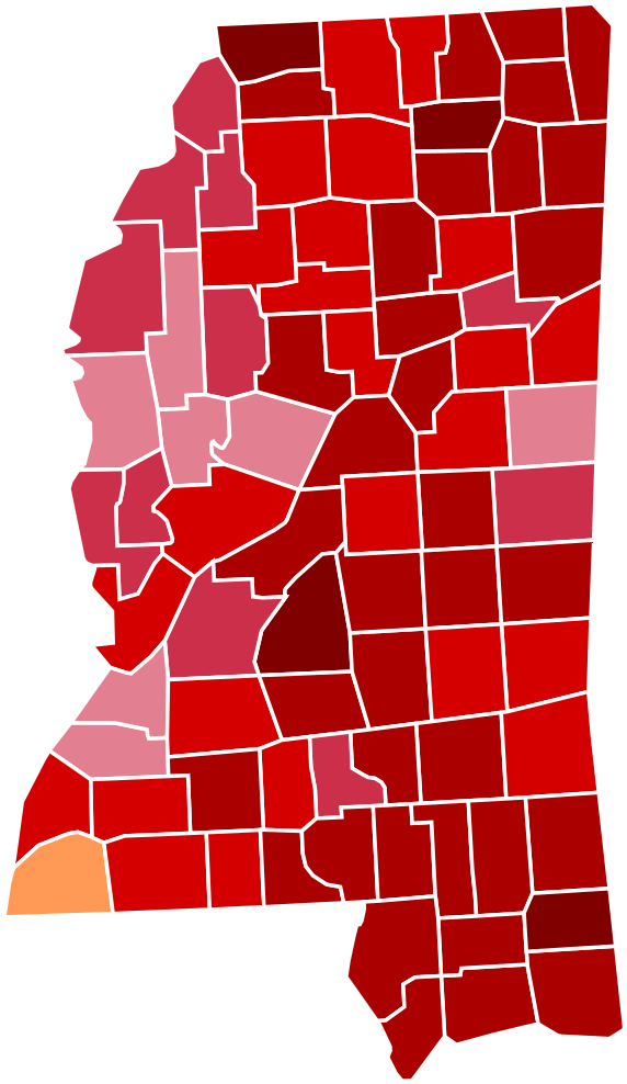 Mississippi State Treasurer Election, 2015 Results - 2018 United States Senate Special Election In Mississippi (591x1023), Png Download