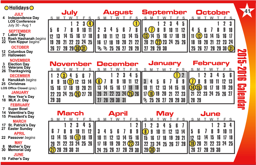 2015-2016 Live On Stage Calendar - Number (869x554), Png Download