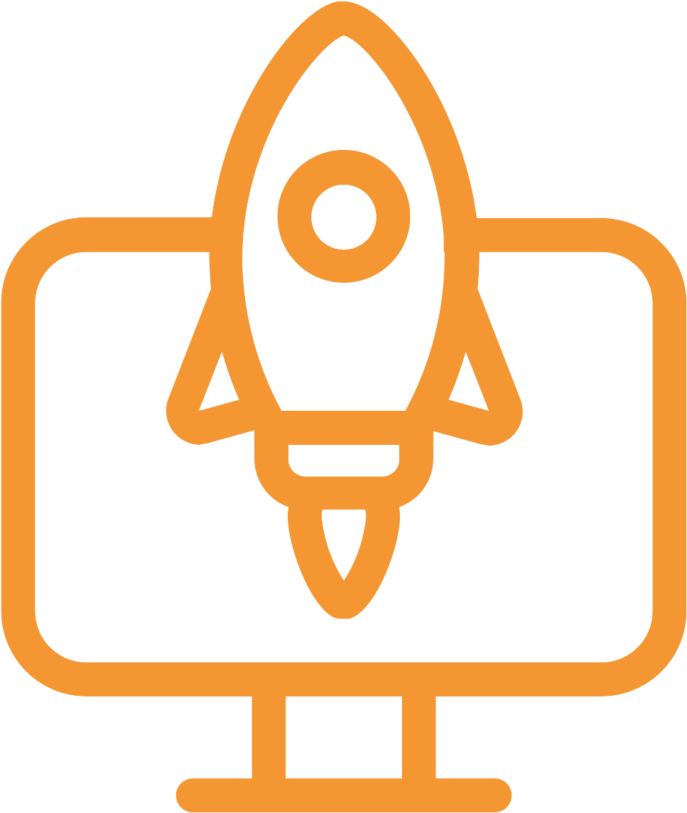 Icon Computer Rocket O - Circle (1200x1200), Png Download