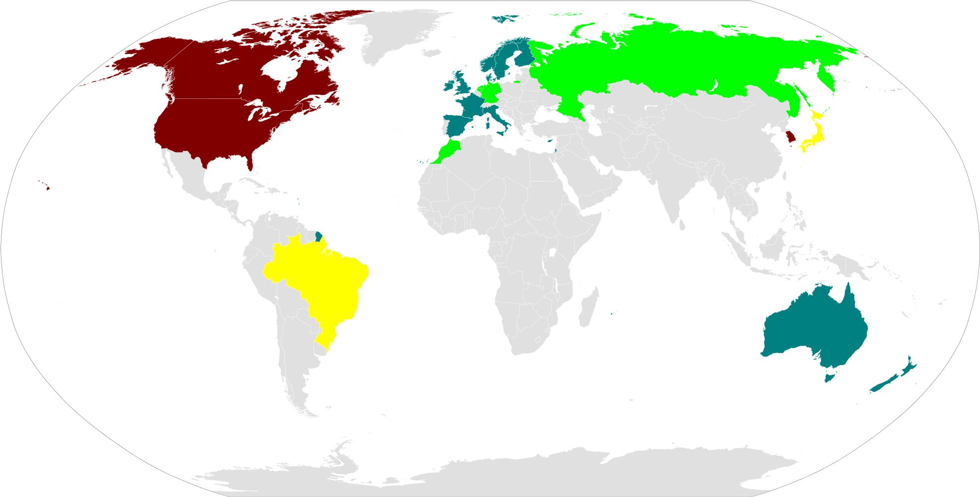 File Terrestrial Svg Wikimedia Commons Open - Hsbc In The World (2000x1027), Png Download