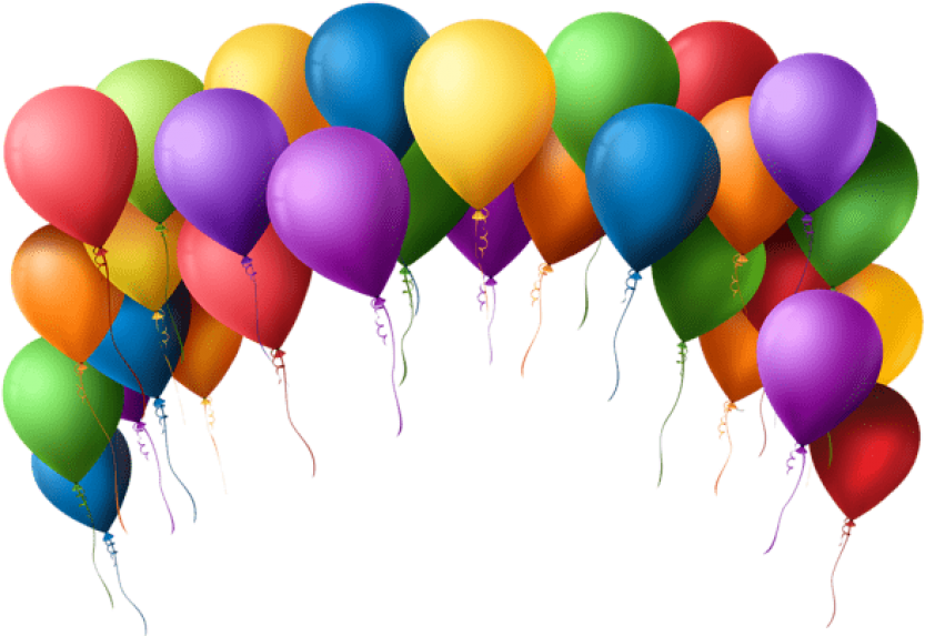 Free Png Download Balloon Arch Transparent Png Images - Transparent Background Balloons Clip Art (850x580), Png Download