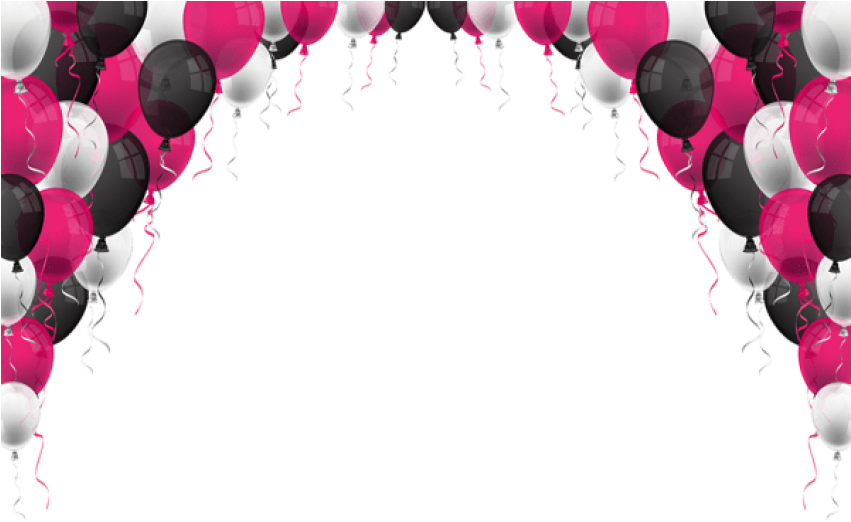 Free Png Download Balloons Decoration Png Images Background - Pink Balloons Transparent Png Clipart (850x532), Png Download