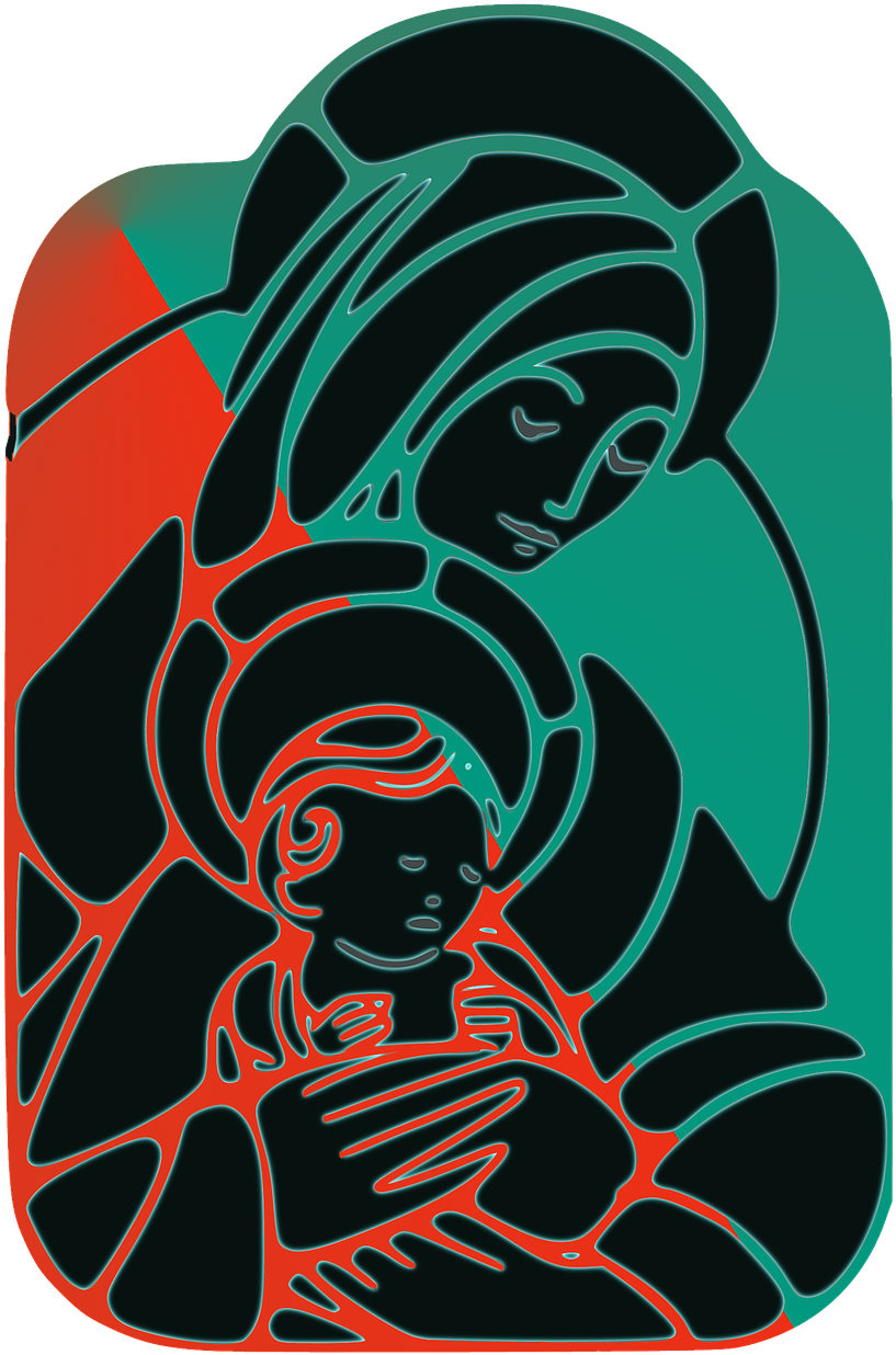 Virgin Mary Santa Maria Baby Jesus - Palabras De Aliento Para La Perdida (828x1280), Png Download
