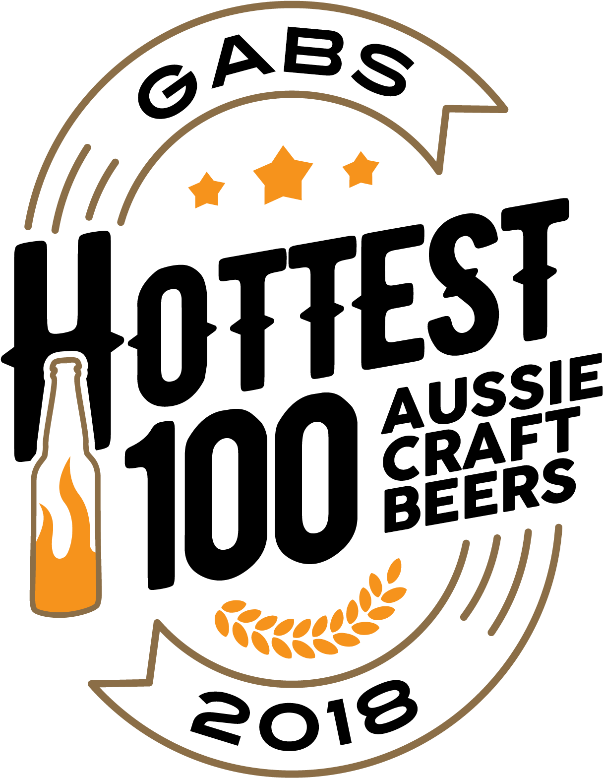 Hottest 100 Countdown Aussie Craft Beer Countdown - Gabs Hottest 100 Craft Beers 2018 (1880x1881), Png Download