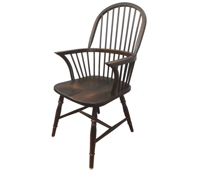 Farmhouse Stickback Carver - Windsor Chair (700x600), Png Download