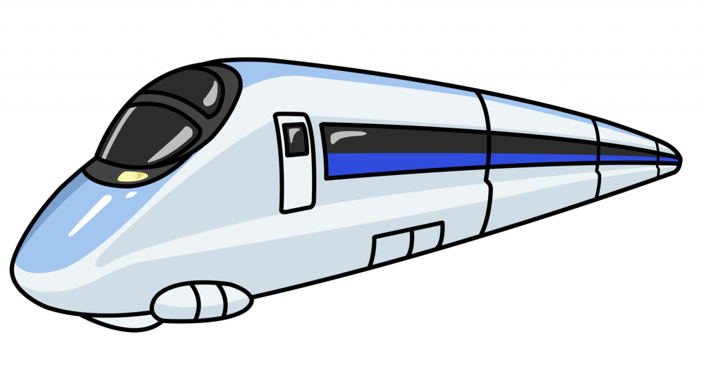 Subway Clipart Passenger Train - Transparent Cartoon Train (1024x553), Png Download