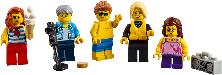 People Pack Fun At The Beach - Transparent Lego People (800x600), Png Download